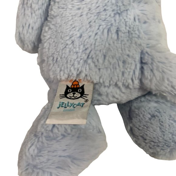 Jellycat Blue Elephant Rattle Plush Stuffed Animal - Picture 4 of 6